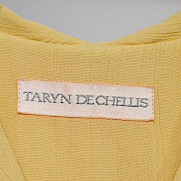 Vintage 80's Taryn Dechellis Straw Polo Midi Dress - Picture 8 of 9